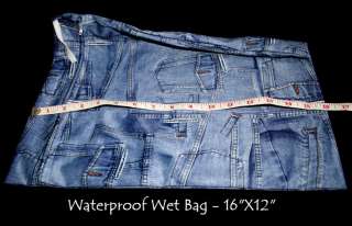 Waterproof Reusable Cloth Diapers/Swim Wet Bags JEANS  