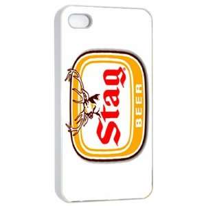  Stag Beer Logo Case for Iphone 4/4s (White) Free Shipping 
