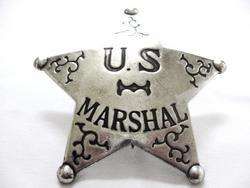 Old West U.S. Marshall 5 Point Badge  