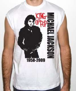  Michael Jackson Memorial King Of Pop Sleeveless T Shirt 