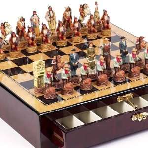   West Chessmen & Tribeca Wooden Chess Board With Storage: Toys & Games