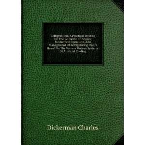   Various Modern Systems Of Artificial Cooling Dickerman Charles Books