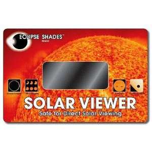 Optical Coated Glass Solar Eclipse and Sun Viewer True Orange Image of 