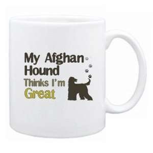  New  My Afghan Hound , Thinks I Am Great  Mug Dog