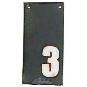   flats house numbers   #3 in hematite & marshmallow: Home Improvement