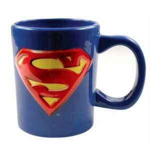  Superman   Logo 18 Oz. Sculpted Mug: Kitchen & Dining