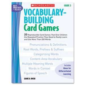    Vocabulary Building Card Games, Grade Three, 80 pages Electronics