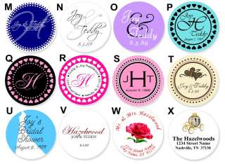 Wedding Round Labels Display 2