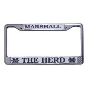  Marshall Thundering Herd Chrome License Plate Frame 