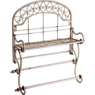   iron towel rack shelf allows you to beautifully accent your walls it