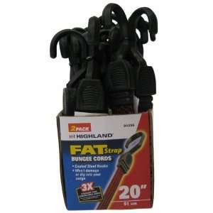  Highland 20 in. Fat Strap Bungee Cord, Pack of 2: Home 