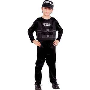  Boys Swat Special Forces Pretend Play Costume Size Medium 