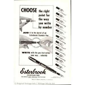  1953 Easterbrook Write with the pen that writes your way 