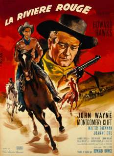 Red River Orig Movie Poster John Wayne French 47 x 63  