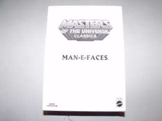 HTF SOLD OUT MATTEL MASTERS OF THE UNIVERSE CLASSICS MAN E FACES 