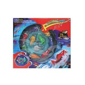   : Kids Magnetic Fishing Parth Game W/ 10 Fish & 2 Rods: Toys & Games