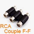 Piece RCA Y Splitter Plug Adapter 1 Male to 2 Female Gold Plated 