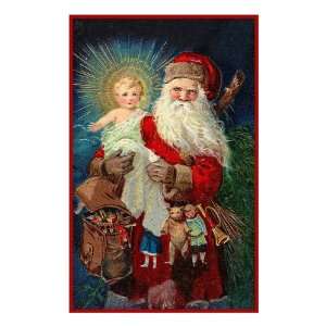 : Counted Cross Stitch Chart Victorian Father Christmas Santa St Nick 