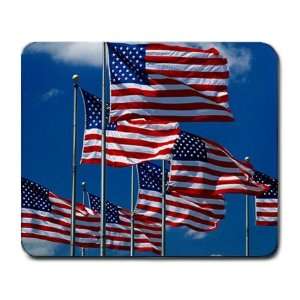  American Flags in the Wind Patriotic Monument USA Large 