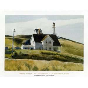 Hill And House, Cape Elizabeth, Maine 1927 by Edward Hopper 24 X 31 