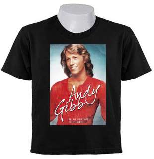 ANDY GIBB TSHIRTS BEE GEES MEMORIAL 1958 1988  