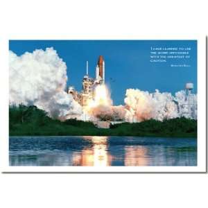   Von Braun (Space Shuttle Takeoff)   Classroom Motivational Poster