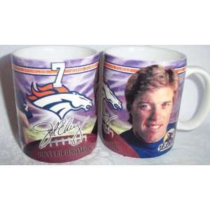  John Elway Denver Broncos Coffee Cup: Sports & Outdoors