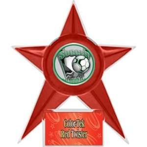  Soccer Stellar Ice 7 Trophy RED STAR/RED TWISTER PLATE 