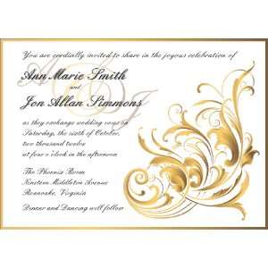 DIY DIGITAL IMAGE Wedding Invitation Baroque Ornament 