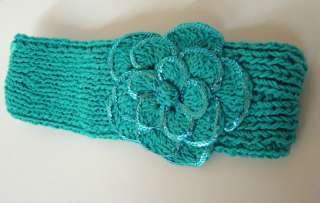   Sequin Flower Sweater Headband~Many Colors! 0021004101319  