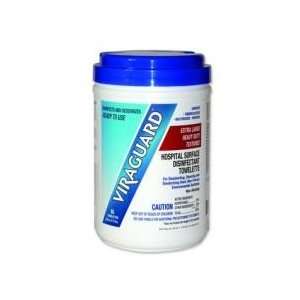 Box Of 65 Viraguard Extra Large Heavy Duty Disinfectant Wipes.   Case 