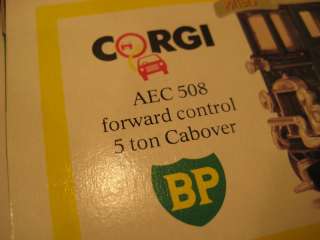 Corgi AEC 508 Forward Control 5 Ton Cabover 1:40 Boxed  
