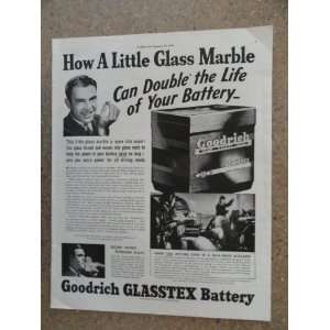   little glass marble)Original vintage 1940 Colliers Magazine Print Art