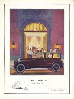 PIERCE ARROW CAR AD   1926   Chauffeur Driven   New York City  