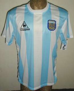   CUP 1986 ARGENTINA MARADONA #10 RETRO HOME SOCCER JERSEY SHIRT  