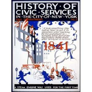 HISTORY OF CIVIC SERVICES VITY NEW YORK FIRE DEPARTMENT 