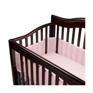  Breathable Baby Safer Bumper For Slatted Cribs   Pink 