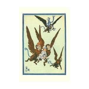  Monkeys Flew Away with Dorothy 12x18 Giclee on canvas 