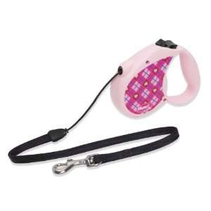 Flexi 16 Feet Retractable Lead with Lupine Pattern Puppy Love for Pets 