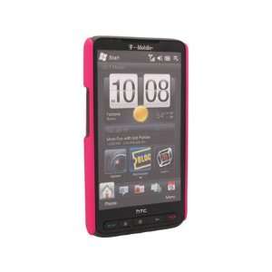  HTC HD2 Rubberized Shield Snap On Hard Case Hot Pink Cell 