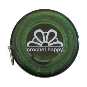   Crochet Happy Tape Measure Green; 6 Items/Order Arts, Crafts & Sewing