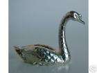 MINIATURE SOLID STERLING SILVER SWAN FIGURINE NEW