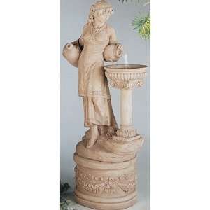   5897F3 Figurine Cast Stone Angella Fountain: Patio, Lawn & Garden