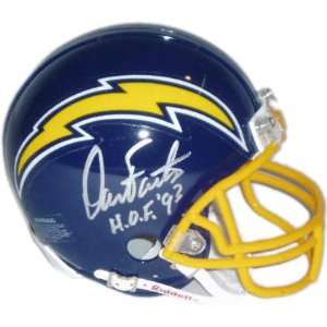  Dan Fouts San Diego Chargers Autographed Mini Helmet with 