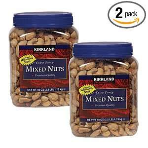Kirkland Signature Mixed Nuts 2.5 lbs Jars Extra Fancy Grade (Pack of 