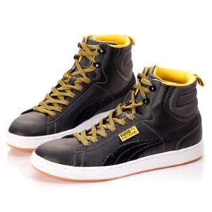 BN PUMA First Round Takeahike Hi Shoes Black / Team Yellow #P15A 