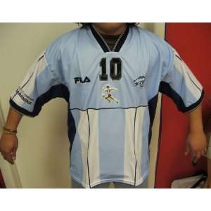  Argentina Maradona #10 Tribute Game 2001 Jersey Shirt 
