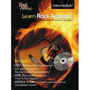  Rock House Learn Rock Acoustic Intermediate Book/DVD/CD 