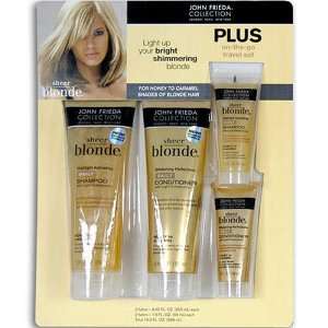  John Frieda Sheer Blonde Shampoo and Conditioner 4 Pack 