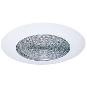   Downlights 6 White Lexan Shower Trim with Fresnel: Camera & Photo